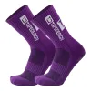 Purple sporty casual cotton socks for men and women, long and trendy socks Item Picture